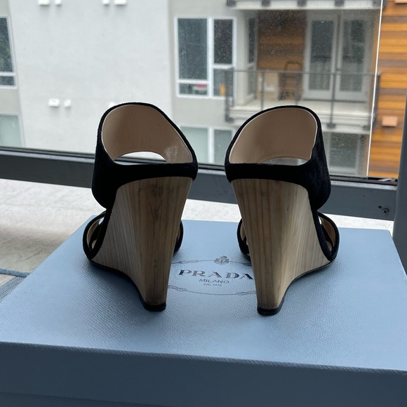 Prada Wedges, Suede, Size 38 - Picture 6 of 8